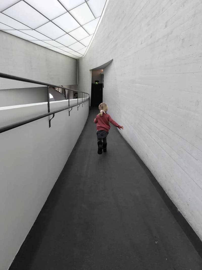 Running through the hallways at Kiasma