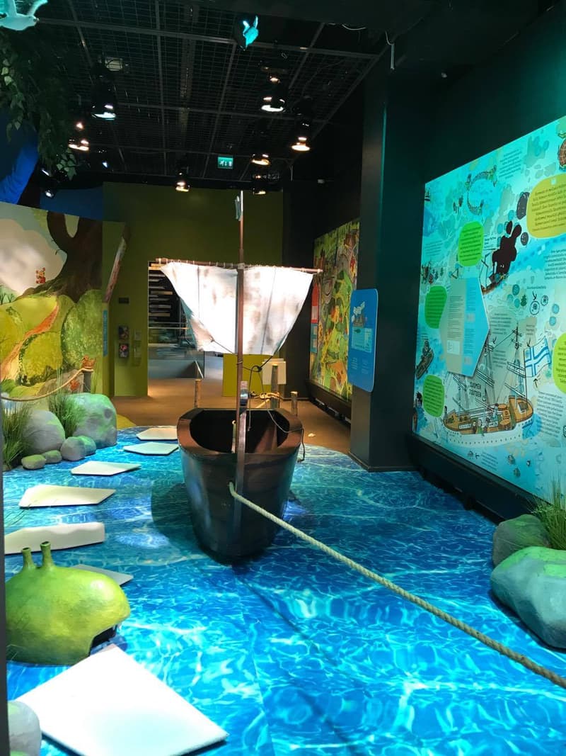 You can sail on a blue sea in a wooden raft.