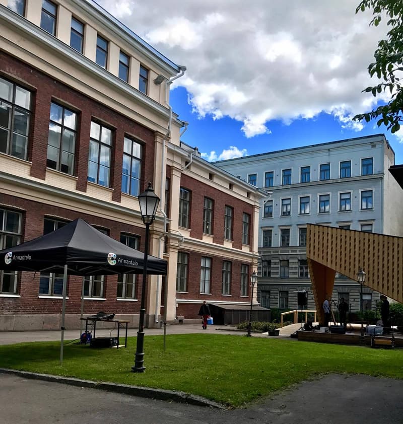 Annantalo's A.lava stage is found in the backyard.