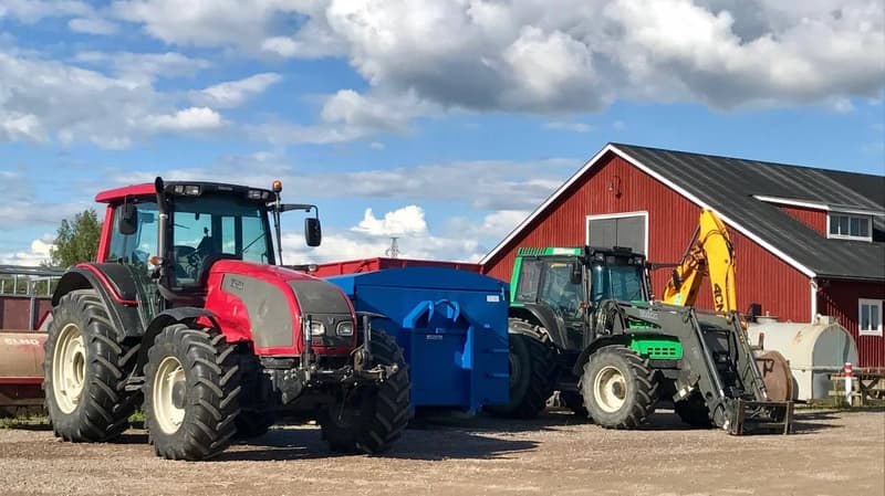 At Haltia Farm you can also marvel at tractors up close.