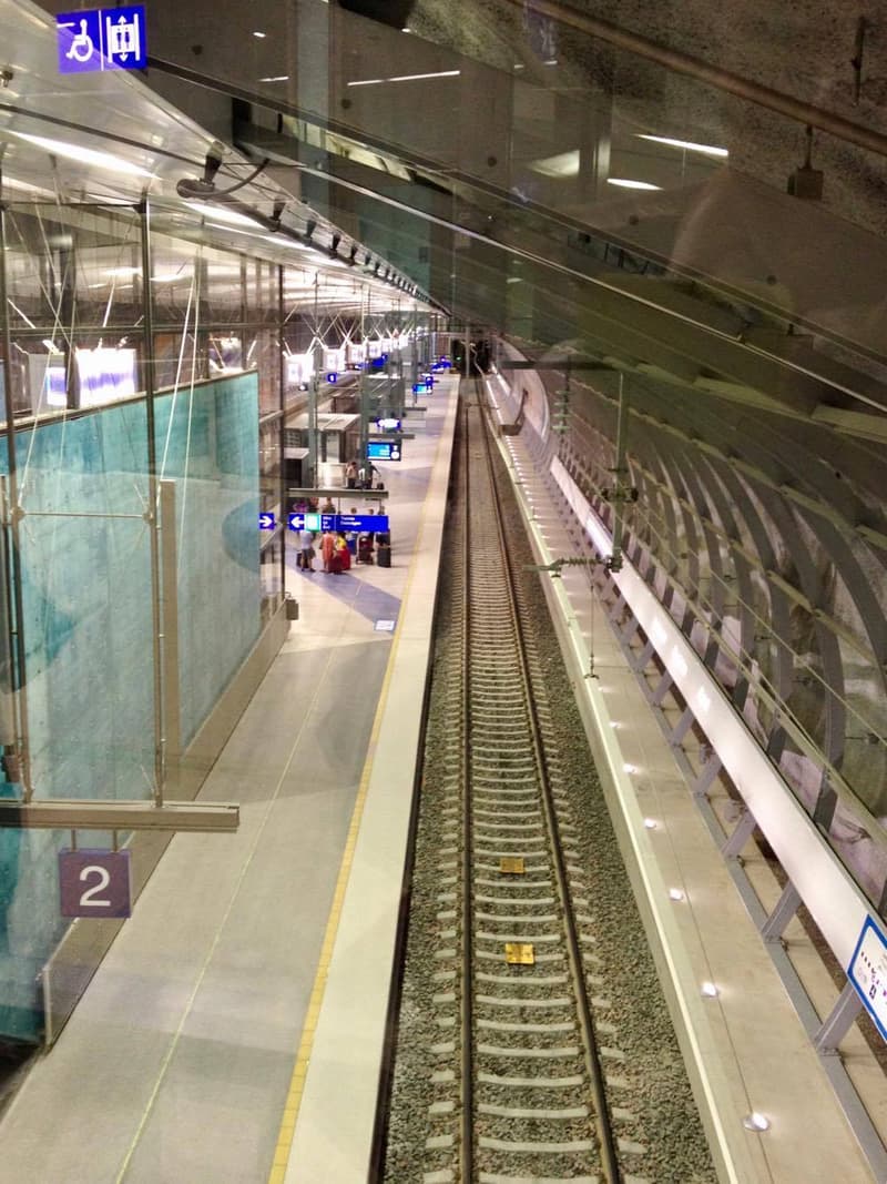 Helsinki-Vantaa Airport's train station.