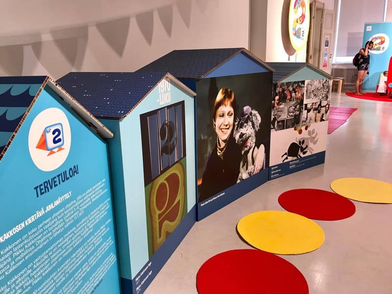 At Pikku Kakkonen's anniversary exhibition.