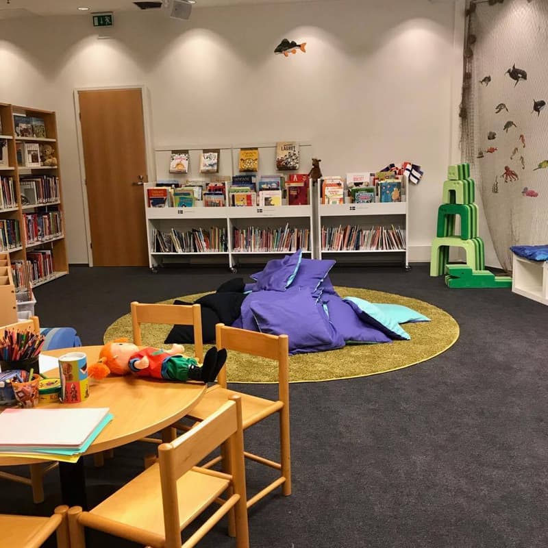 The Nordic Library's children's section.