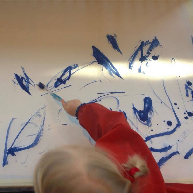 The art clinic is aimed at children ages 3-6.