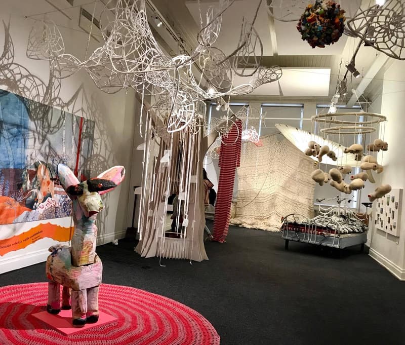 Dream Fabrics exhibition at Annantalo.
