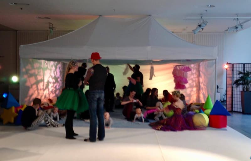 At a babies' art session.