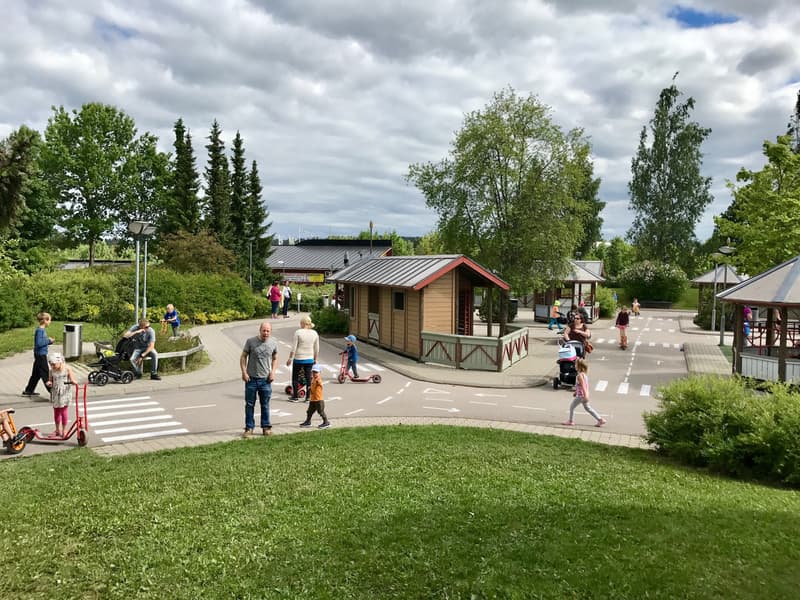Launee Family Park's traffic village.