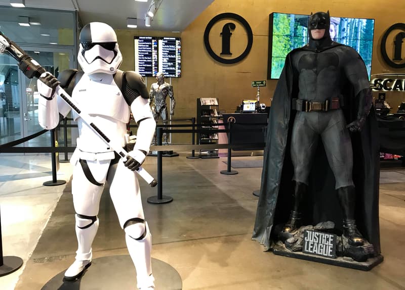 Characters from films can be seen in the first floor of Tennis Palace.