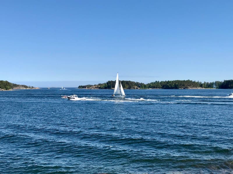 View to Villinki and Villinki strait.
