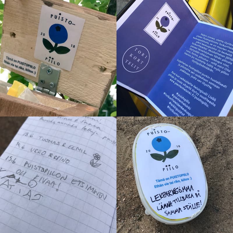 Helsinki has 28 different and distinctive park caches.