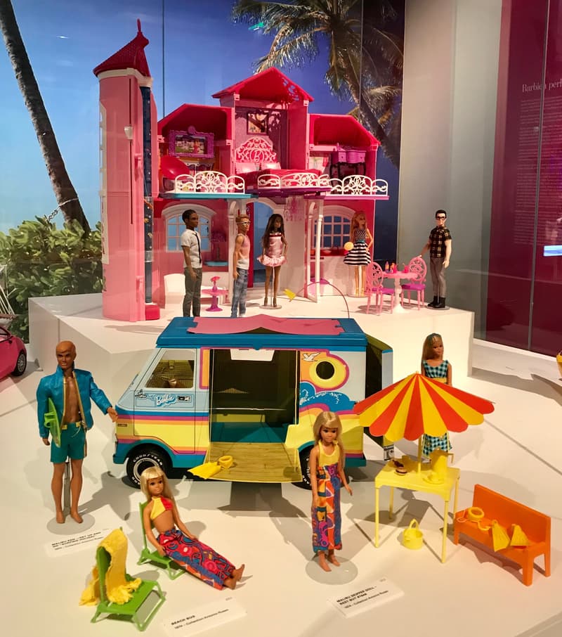 At the Barbie special exhibition at the National Museum.
